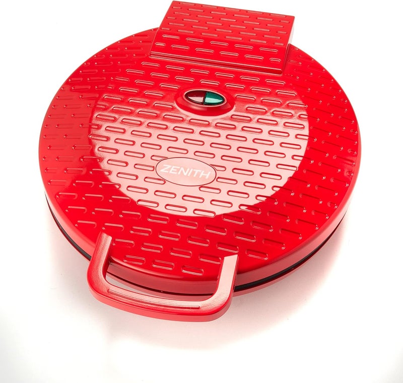 Zenith Versa Grill Non-Stick Pizza Maker Machine For Home, Calzone Maker, Pizza Oven Converts to Electric indoor Grill, Red - Image 2